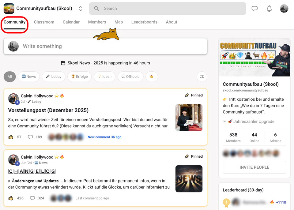 Communityaufbau (Skool) by Calvin Hollywood